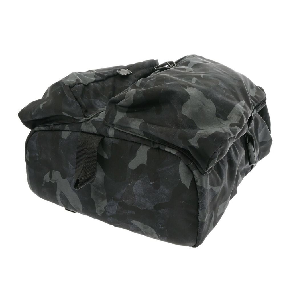 Prada Backpack Camouflage Pattern Black Nylon Bac… - image 6